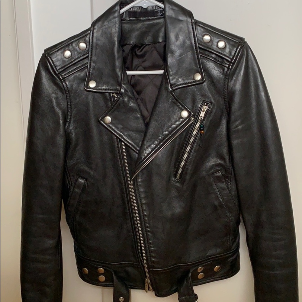 BLK DNM Leather Motorcycle Jacket